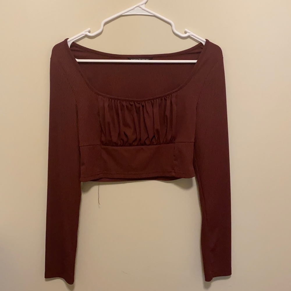 Burgundy top